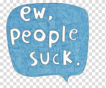 New , ew, people suck cloud speech transparent background PNG clipart