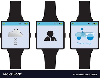  					New generation smart watch concept vector image														