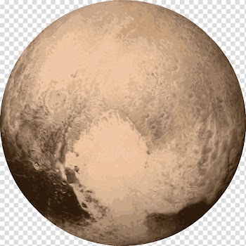 New Horizons Pluto's heart Charon Planet, Pluto transparent background PNG clipart