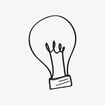 New idea, light bulb doodle, | Free Icons - rawpixel