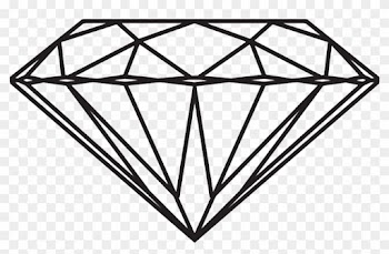 New Images 2018 Free Download Diamond Clipart Black - Diamond Png Black And White