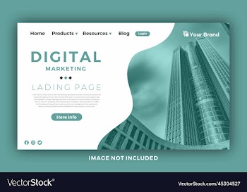 new lading page template background