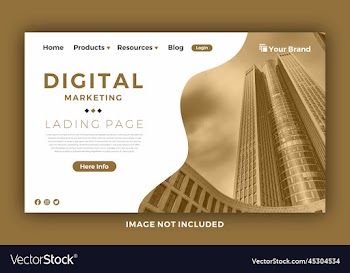 new lading page template background