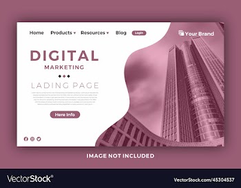 new lading page template background