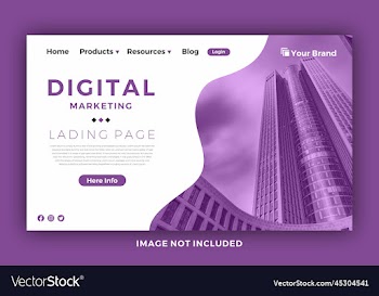 new lading page template background