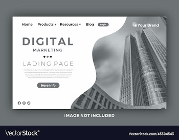 new lading page template background