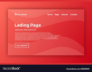 new lading page template background