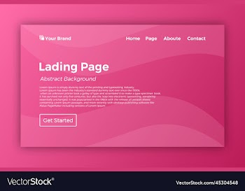 new lading page template background