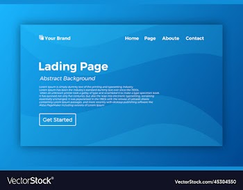 new lading page template background