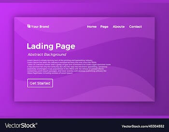 new lading page template background