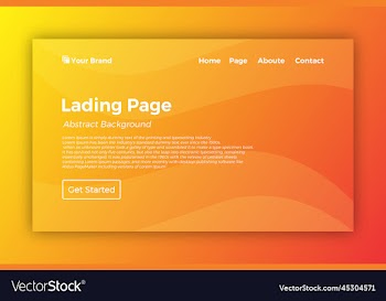 new lading page template background