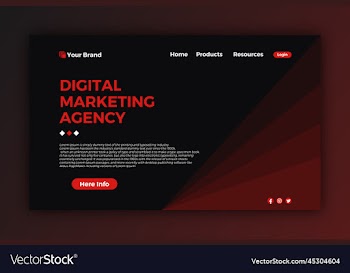 new lading page template background