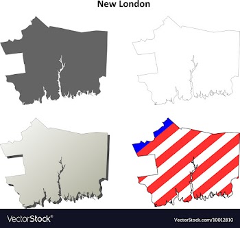 New London Map Icon Set vector image