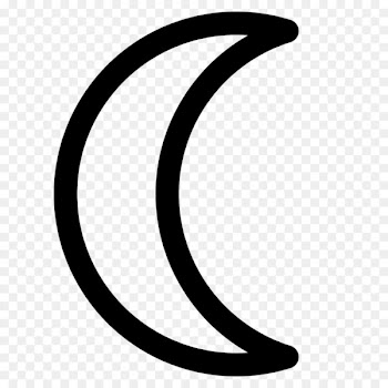 New moon Planet symbols Astronomical symbols Lunar phase - half moon 