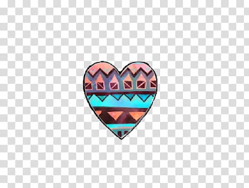 New , multicolored heart illustration transparent background PNG clipart