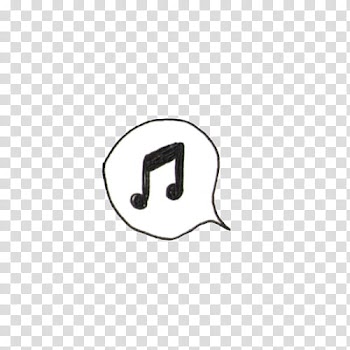 New , music note with speech balloon transparent background PNG clipart