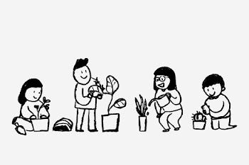 New normal hobby doodle, with plant parent | Free stock illustration | High Resolution graphic