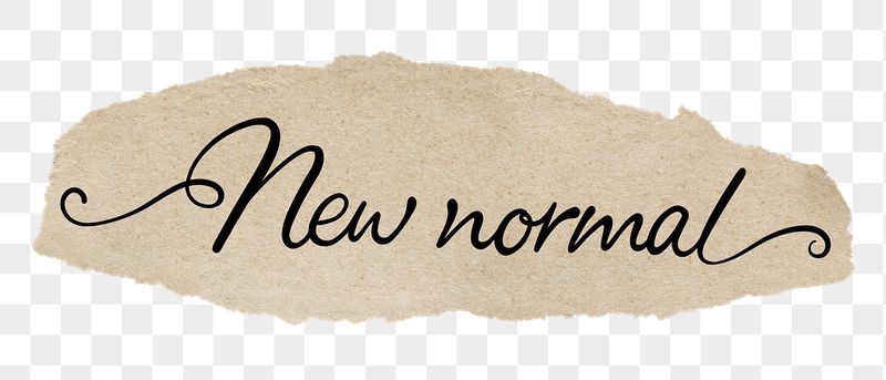 New normal png word, black | Free PNG - rawpixel