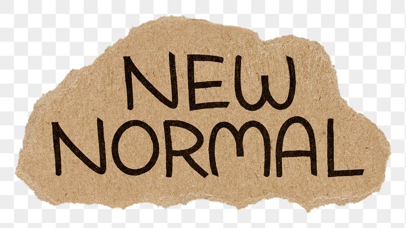New normal png word sticker, | Free PNG - rawpixel