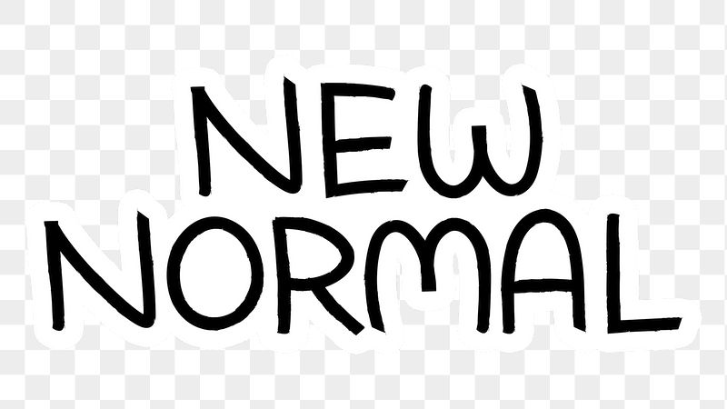 New normal png word sticker | Free PNG - rawpixel