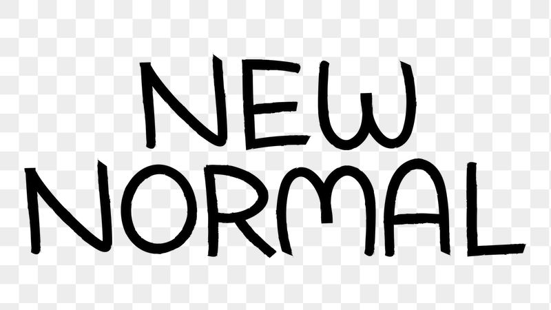 New normal png word sticker, | Free PNG - rawpixel
