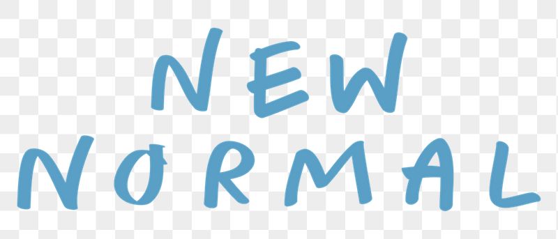 New normal png word sticker, | Free PNG - rawpixel