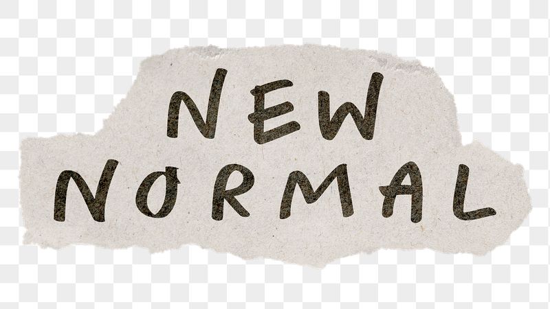 New normal png word sticker, | Free PNG - rawpixel