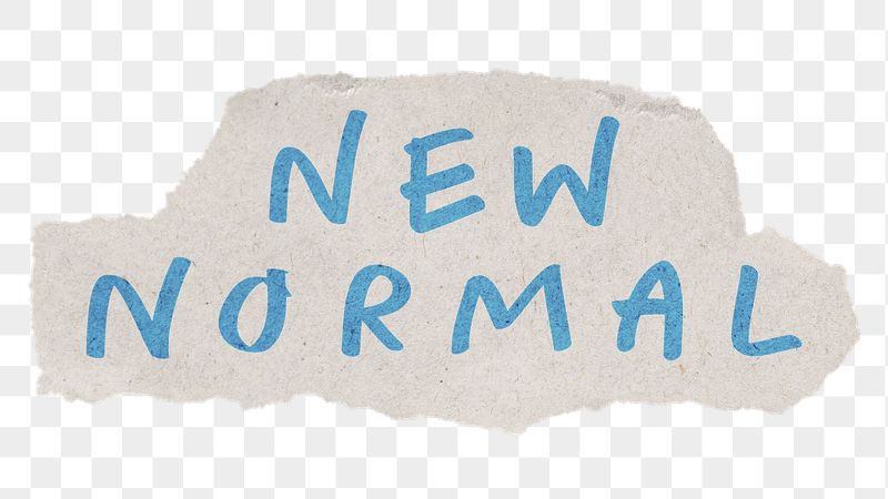 New normal png word sticker, | Free PNG - rawpixel