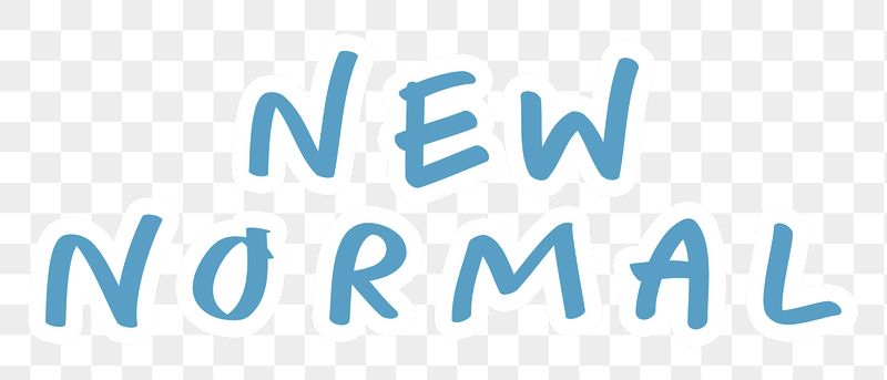 New normal png word sticker | Free PNG - rawpixel