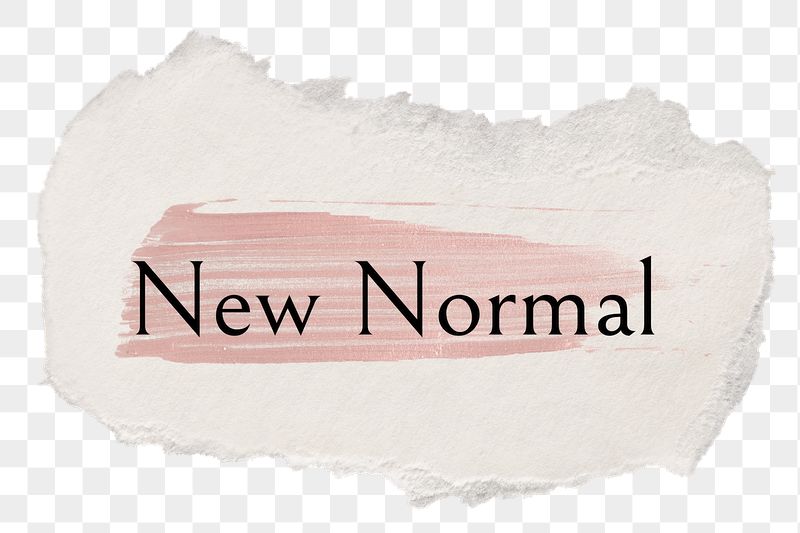 New normal png word sticker | Free PNG - rawpixel