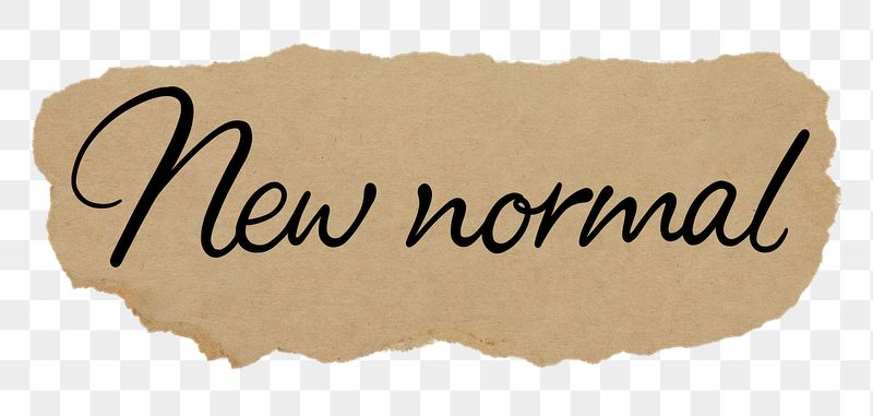 New normal png word, torn | Free PNG - rawpixel