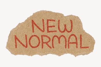New normal word sticker, ripped | Free PSD - rawpixel