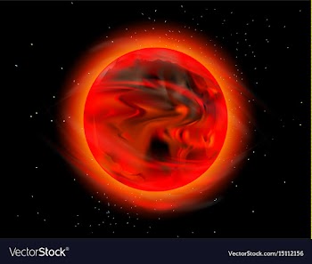 New sun outer space scene vector image
