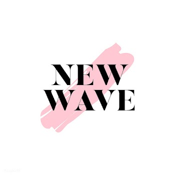 New wave typography logo vector | Free stock vector - 466338