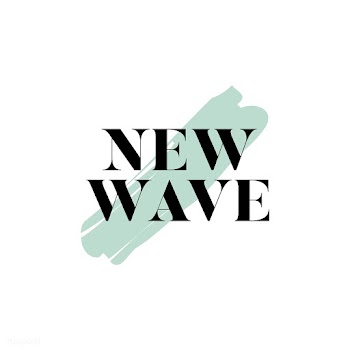 New wave typography logo vector | Free stock vector - 466365