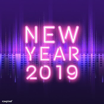 New year 2019 neon sign vector | Free stock vector - 535176