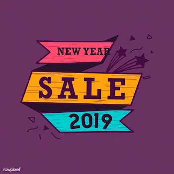 New year 2019 sale emblem vector | Free stock vector - 532690