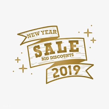 New year 2019 sale emblem vector | Free stock vector - 532693