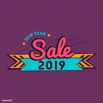 New year 2019 sale emblem vector | Free stock vector - 532701