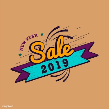 New year 2019 sale emblem vector | Free stock vector - 532706