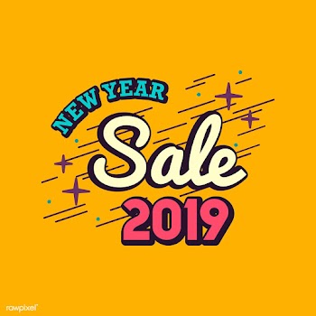 New year 2019 sale emblem vector | Free stock vector - 532709