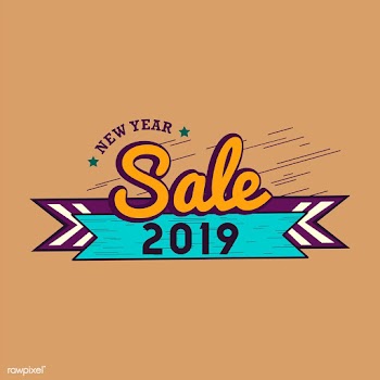 New year 2019 sale emblem vector | Free stock vector - 532710