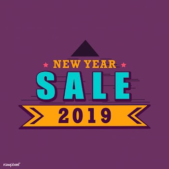 New year 2019 sale emblem vector | Free stock vector - 532711