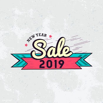 New year 2019 sale emblem vector | Free stock vector - 532721