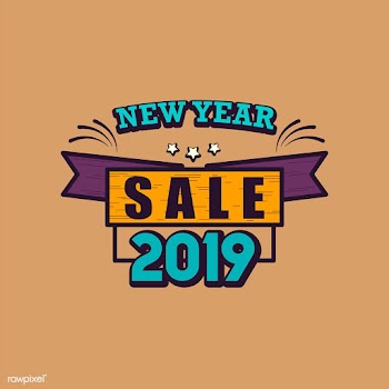 New year 2019 sale emblem vector | Free stock vector - 532726