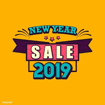 New year 2019 sale emblem vector | Free stock vector - 532733