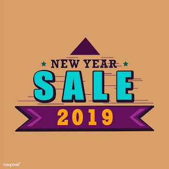 New year 2019 sale emblem vector | Free stock vector - 532739