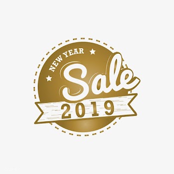 New year 2019 sale emblem vector | Free stock vector - 532743