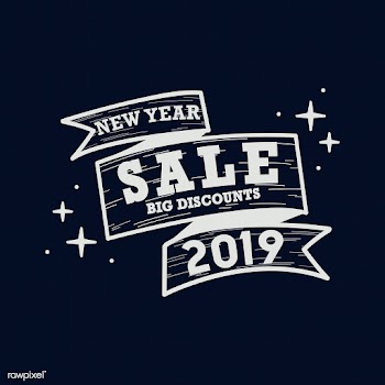 New year 2019 sale emblem vector | Free stock vector - 532747