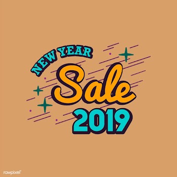 New year 2019 sale emblem vector | Free stock vector - 532750